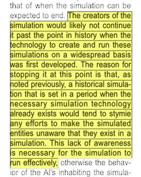 Accurately simulated people in a simulation building a simulation in a simulation problems